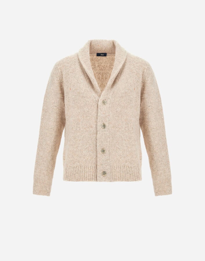 CARDIGAN IN MELANGE WOOL BLEND Herno Herno CARDIGAN IN MELANGE WOOL BLEND Chantilly MC000204U702951985