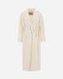 Herno BELTED COAT IN NEW MODERN WOOL White CA000585D334151000