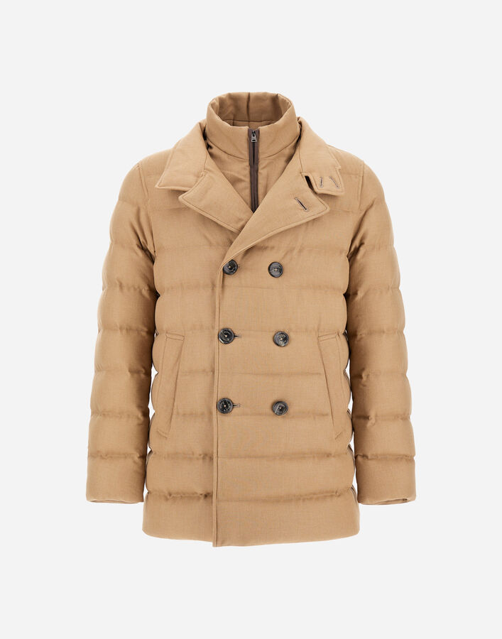 Herno PEA COAT IN NORFOLK WOOL BLEND Sand PI001271U332782000