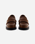 Herno LEATHER MOCCASINS Cacao SH013DMSHOE308900