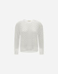 Herno SWEATER IN CROCHET EFFECT White MG000175D721011000