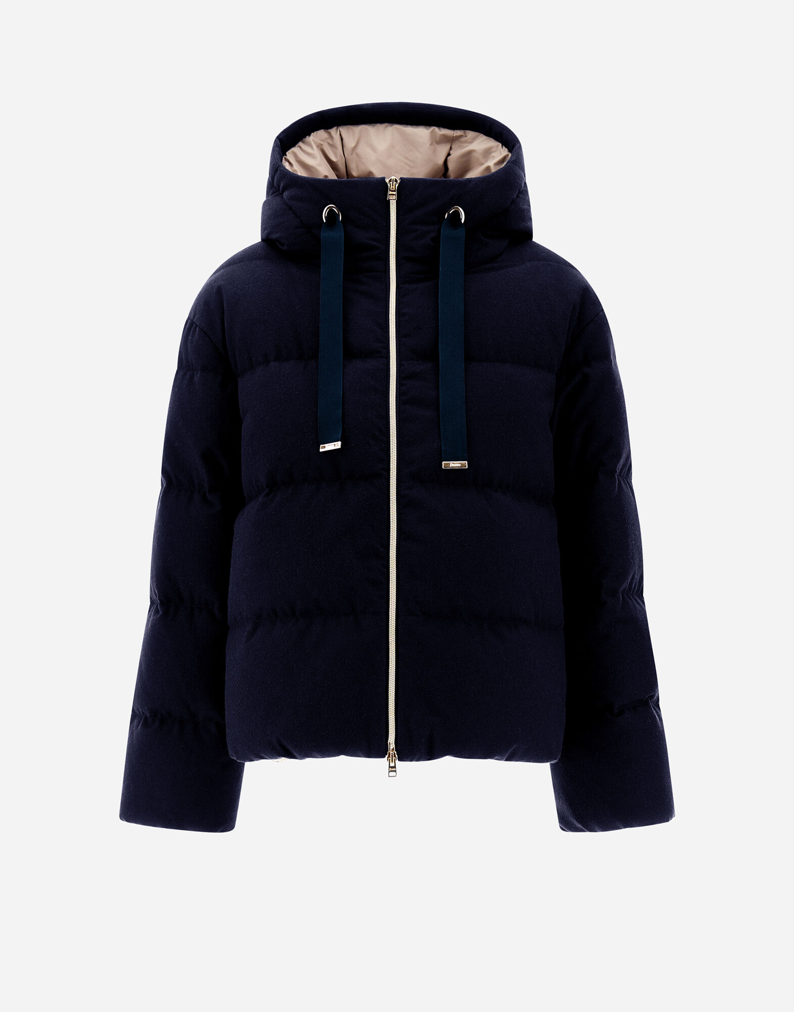 CAPE IN EASY CASHMERE in Navy Blue for Women Herno