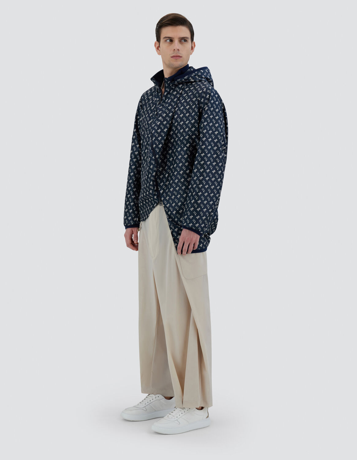 Herno Globe Eco Monogram パーカ In Blue