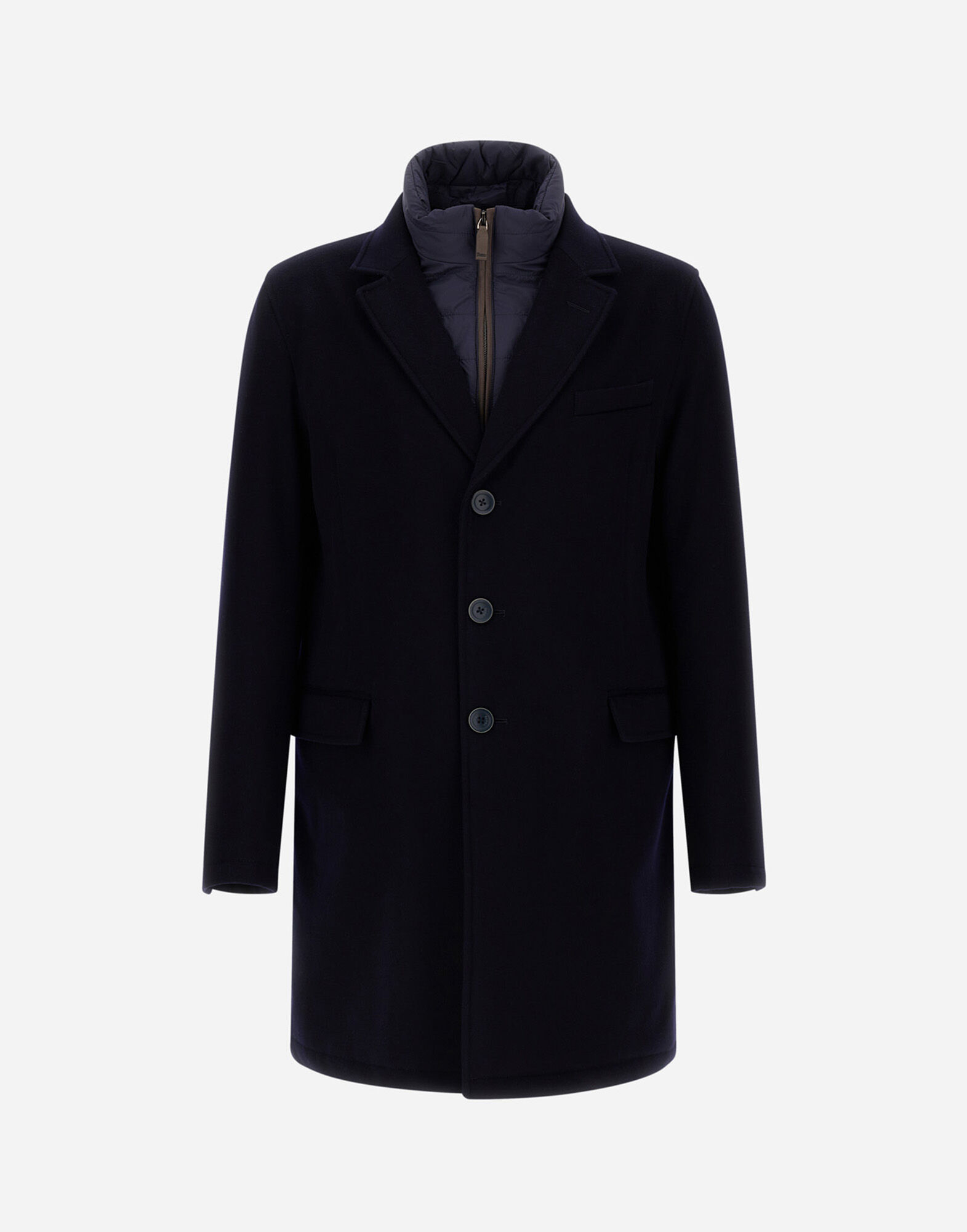 HERNO ヘルノ ウールカシミヤトレンチコート 48 黒 裏地ホース柄 馬柄 HERNO ヘルノ ウールカシミヤトレンチコート 48 黒 裏地ホース柄