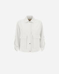 Herno VISCOSE-EFFECT SHACKET Grey Pearl GI000267D126079402