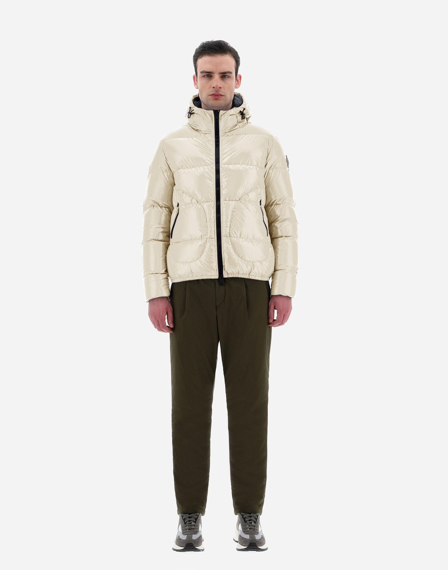 Stone island garment dyed hooded store bomber jacket