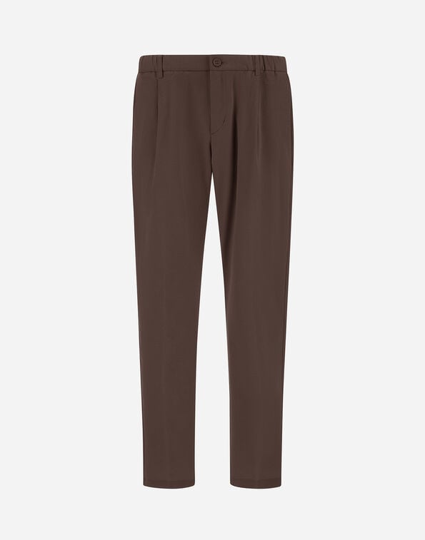 Herno SEER-CREASE TROUSERS Brown PT000093U126848800