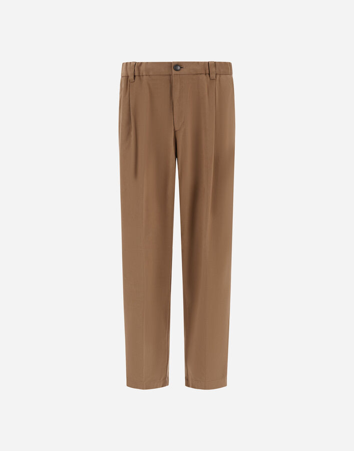 Herno TROUSERS IN STRETCH COTTON VELVET Camel PT000159U13268S2157