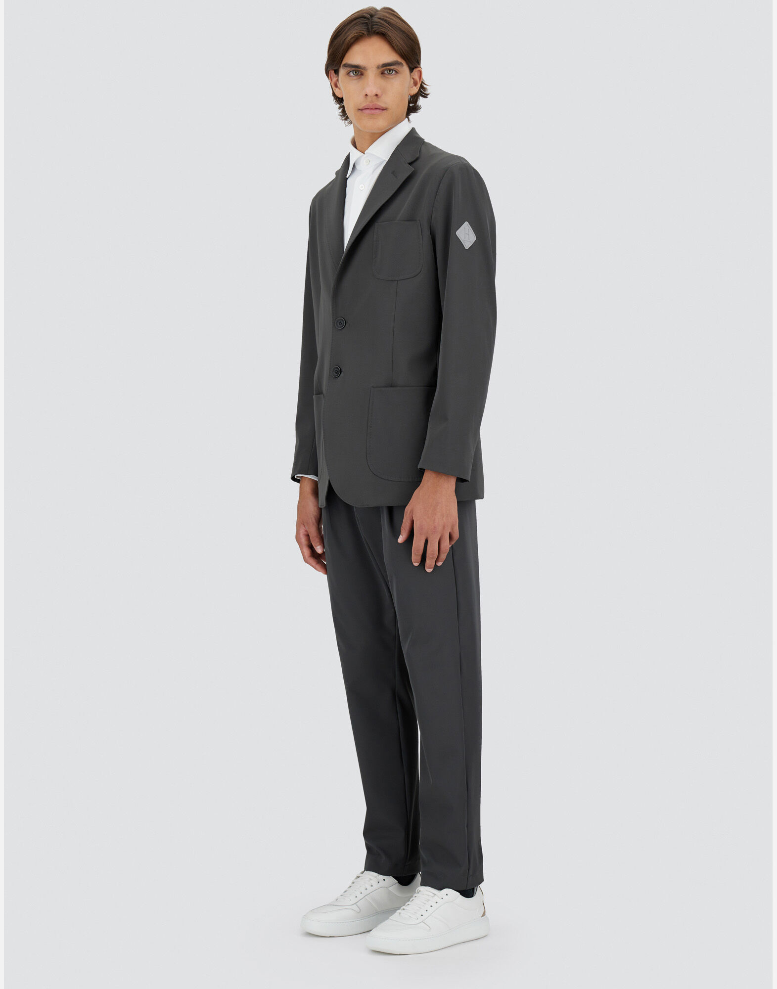 EASY SUIT STRETCH BLAZER in Iron | Herno®