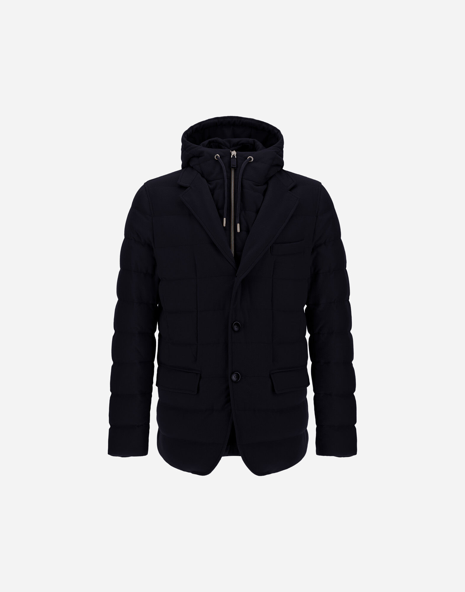 メンズ カシミア&シルク ジャケット ネイビーブルー | Herno® (ヘルノ)