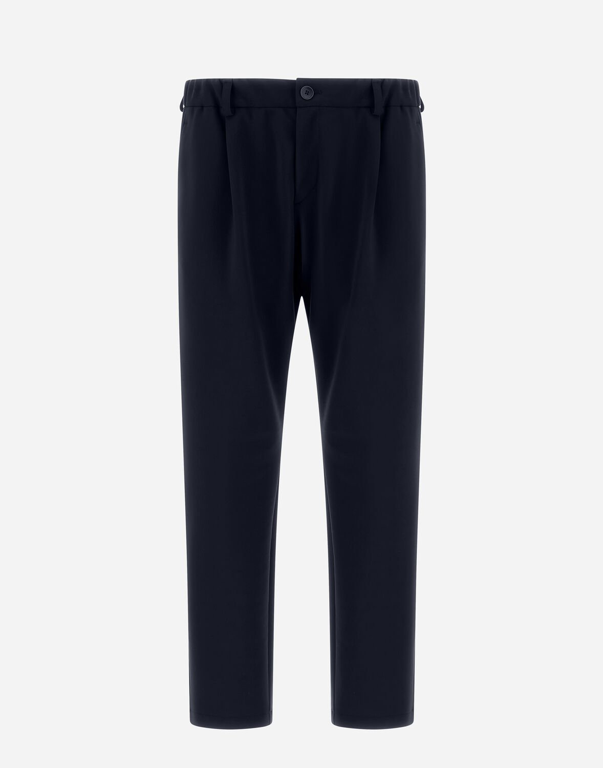 Herno Vintage Cotton Trousers In Navy Blue