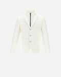 Herno NUAGE BLAZER WITH ALCANTARA White PI0633U192881005