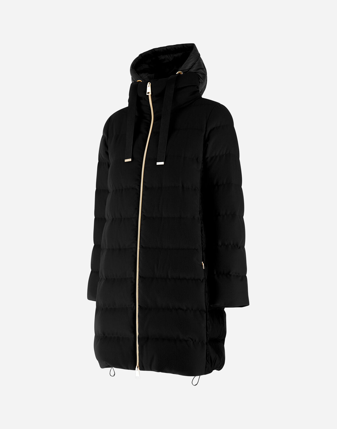 Herno カシミヤ シルク ウルトラライトナイロン ヘビージャケット In Black