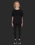 Herno LAMINAR OVERSIZED DUAL MATERIAL T-SHIRT Black JG004DL520109300