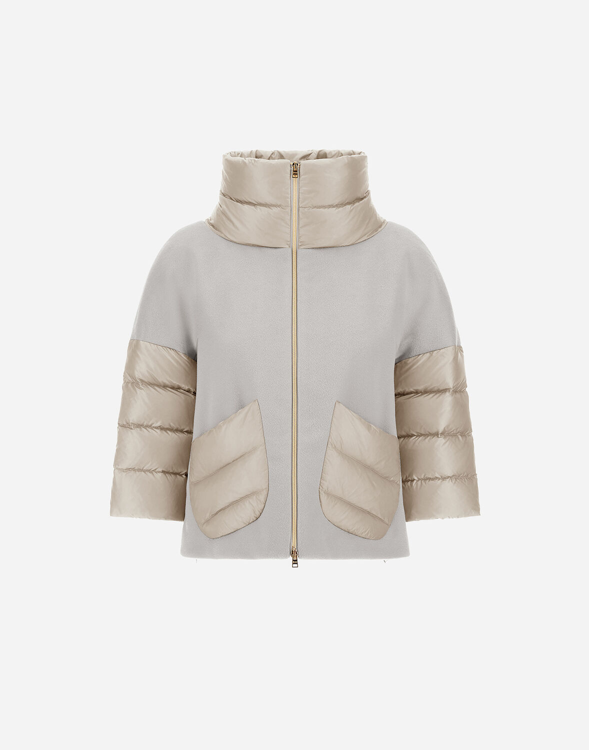 Herno Cape Aus New Cashmere Und Nylon Ultralight In Chantilly