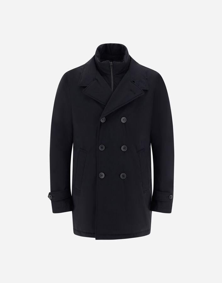 Herno PEA COAT IN WASHINGTON Navy Blue PI001180U12346SZ9200