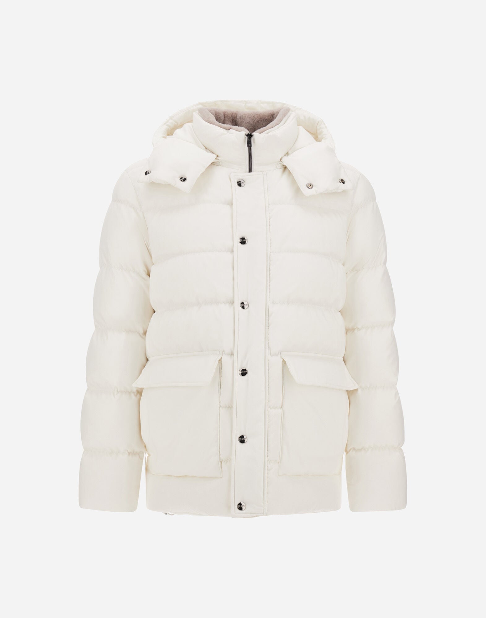 メンズ PARKA IN SUPER-MATT TECHNICAL FABRIC WITH MONOGRAM ホワイト