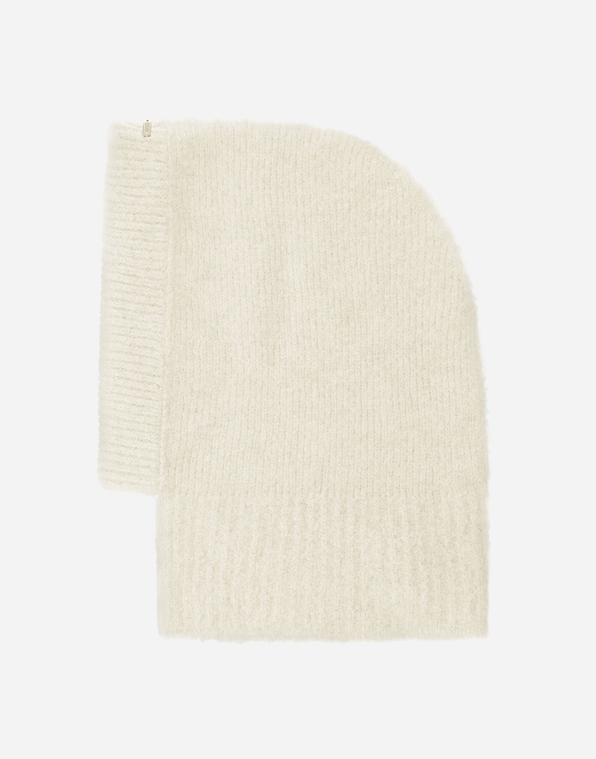 Herno Balaclava In Plain Alpaca Wool In Cream