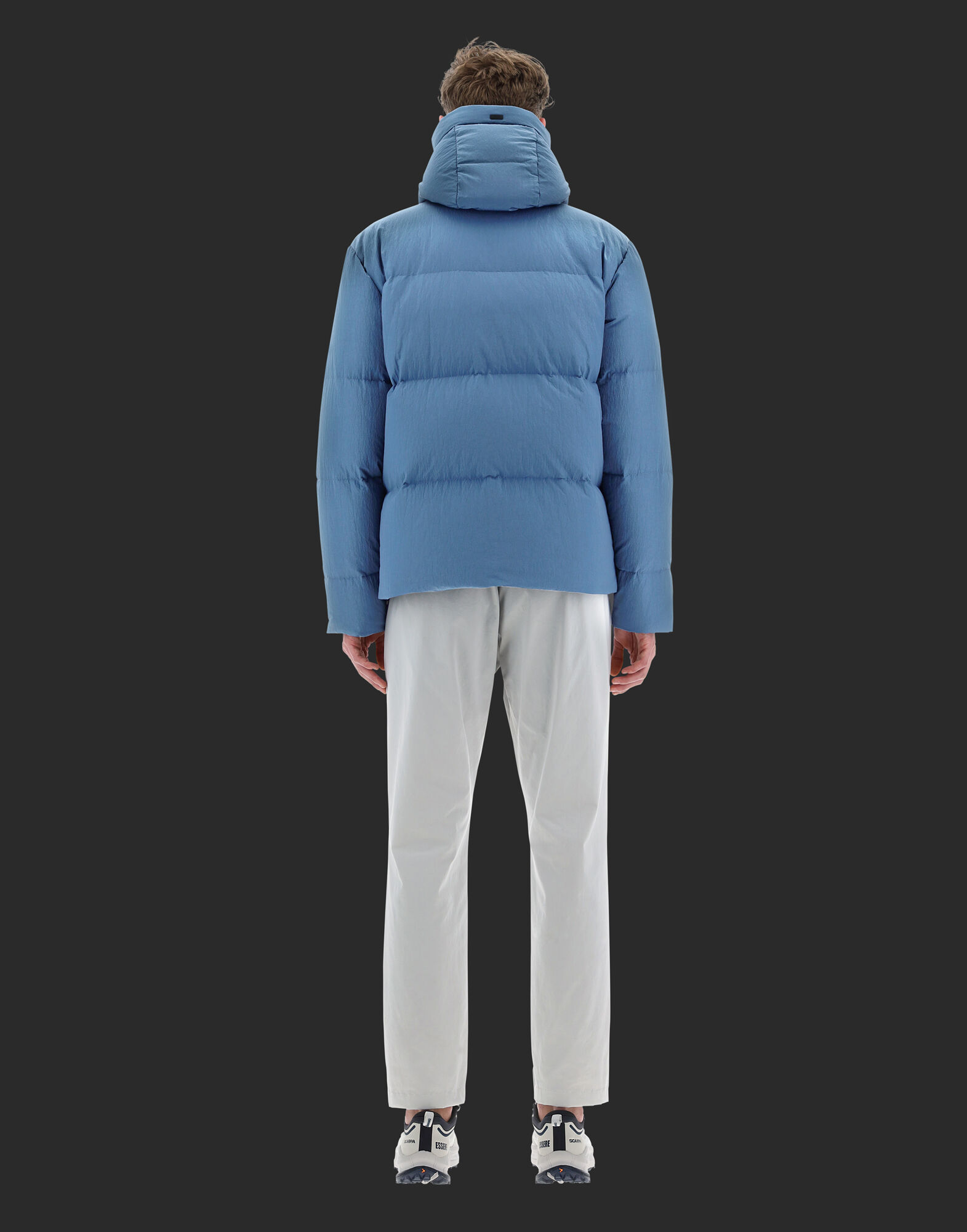 LAMINAR BOMBER JACKET IN LIGHT OPALESCENT en Indian Blue pour