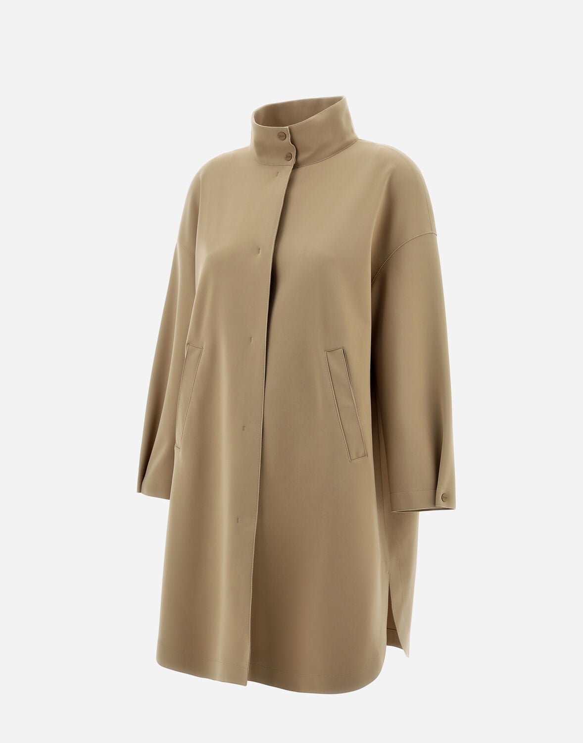 Herno Woman Overcoat & Trench Coat Camel Size 8 Polyamide, Elastane In Brown