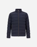 Herno BOMBER JACKET IN POLISHED SMOOTH WOOL Navy Blue PI001262U127369200