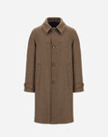 Herno COAT IN HOUNDSTOOTH MELTON Olive Green CA000210U334607780