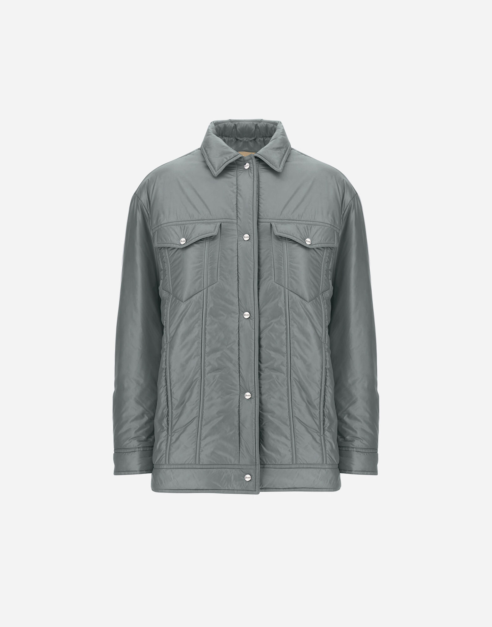 新品未使用　Herno ウールコート グレー　サイズ46 HERNO ヘルノ ライナー付き コート CASHMERE COAT WITH NYLON