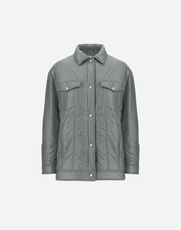 Herno SHACKET IN NYLON ULTRALIGHT Light Blue/Grey GI000324D12017Z9095