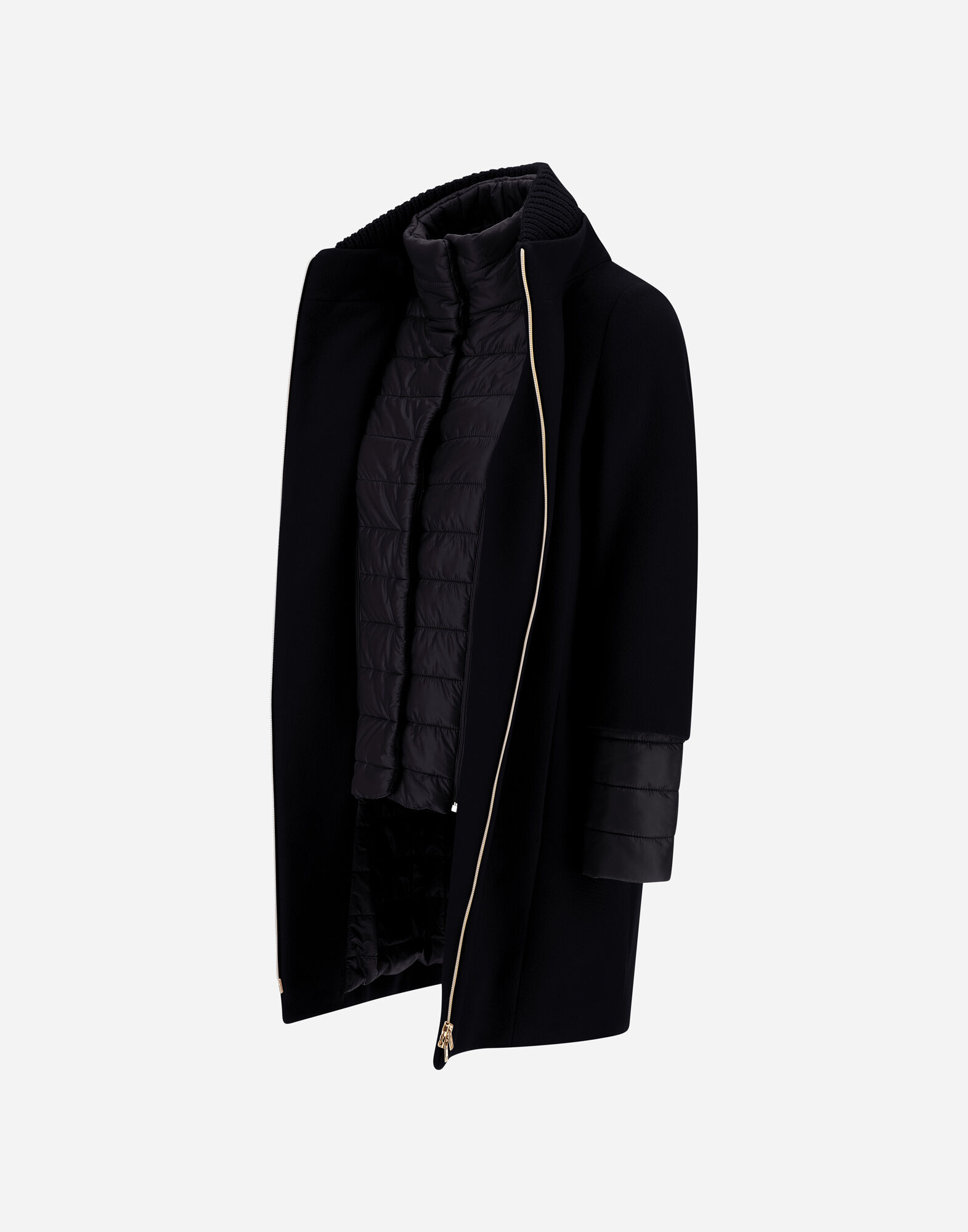 COAT IN NEW CASHMERE AND NYLON ULTRALIGHT in Black for Women Herno