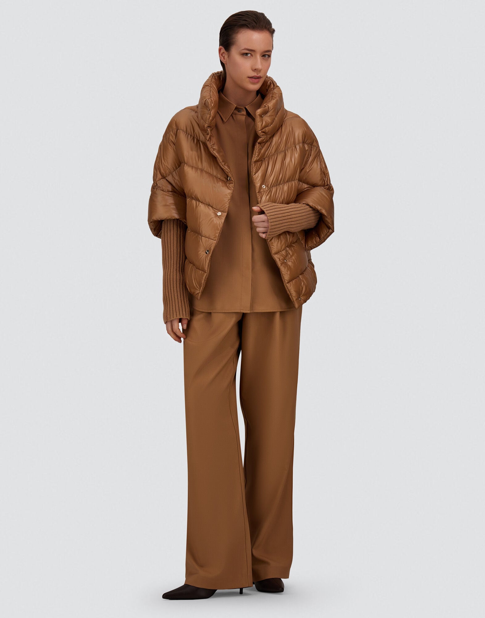 レディース フランネルエフェクト パンツ キャメル | Herno® (ヘルノ)