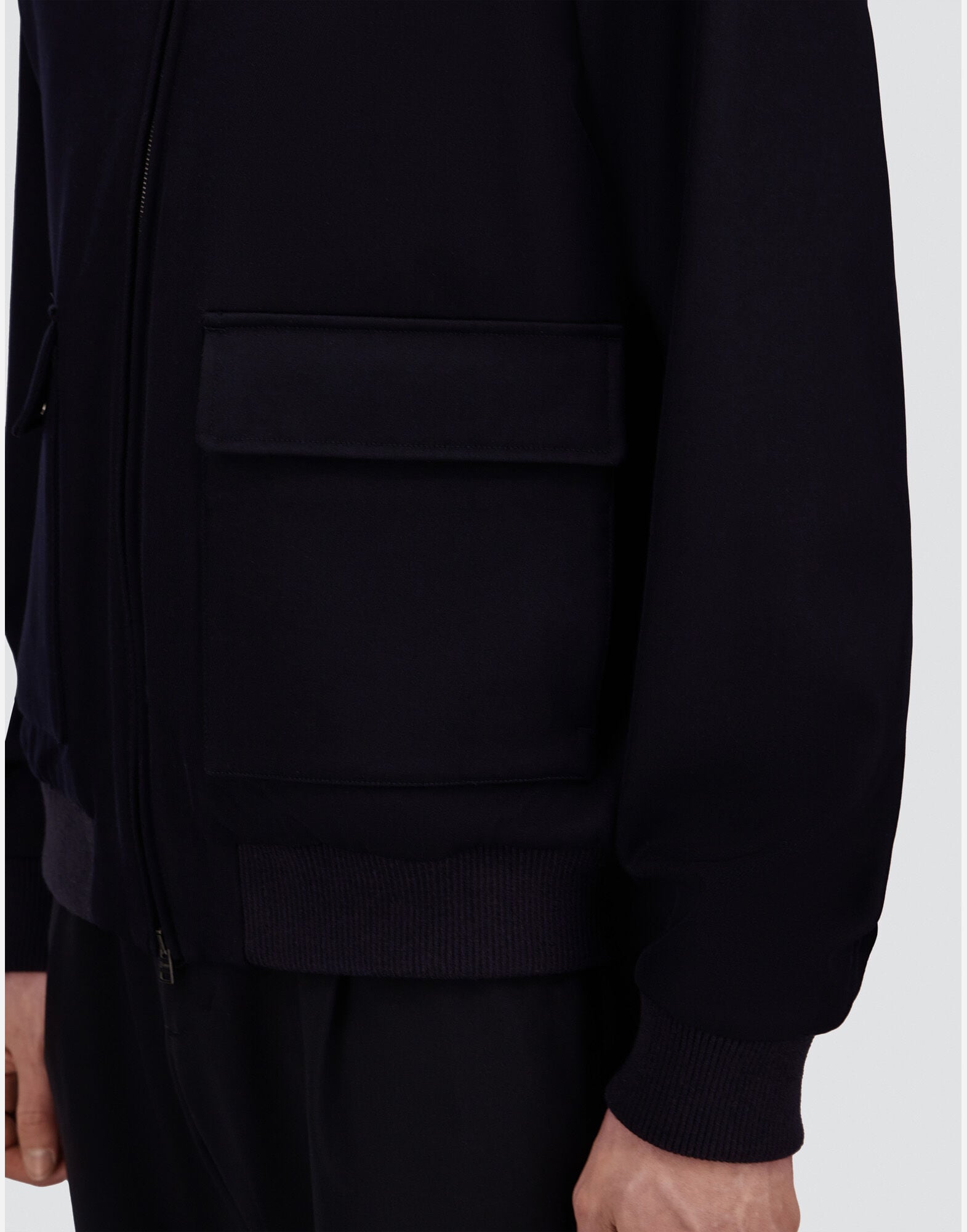 メンズ ファインウール ジャケット ネイビーブルー | Herno® (ヘルノ)