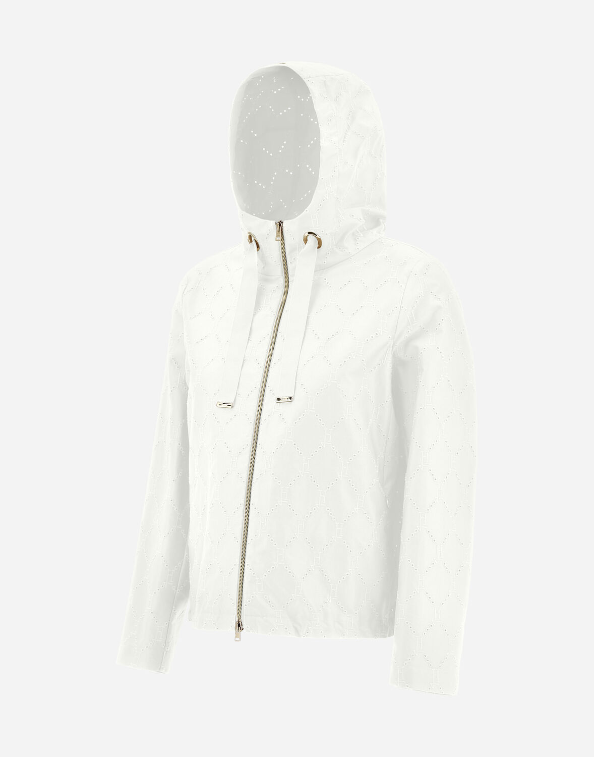 Herno Delon エンブロイダリー ボンバージャケット In White