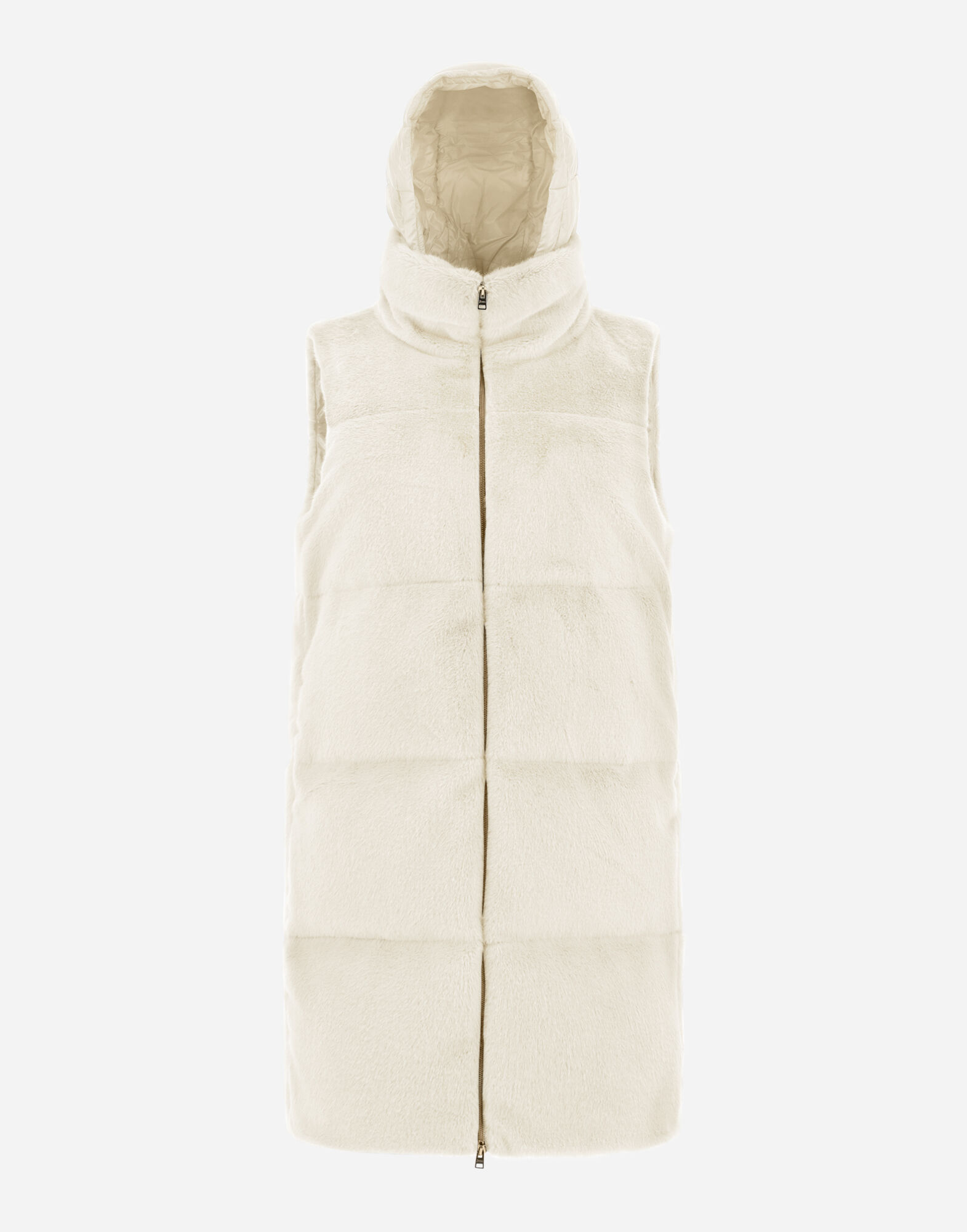 White sleeveless jacket women's on sale