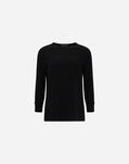 Herno RESORT SUPERFINE COTTON STRETCH T-SHIRT WITH BEADS Black JG003DR520039300