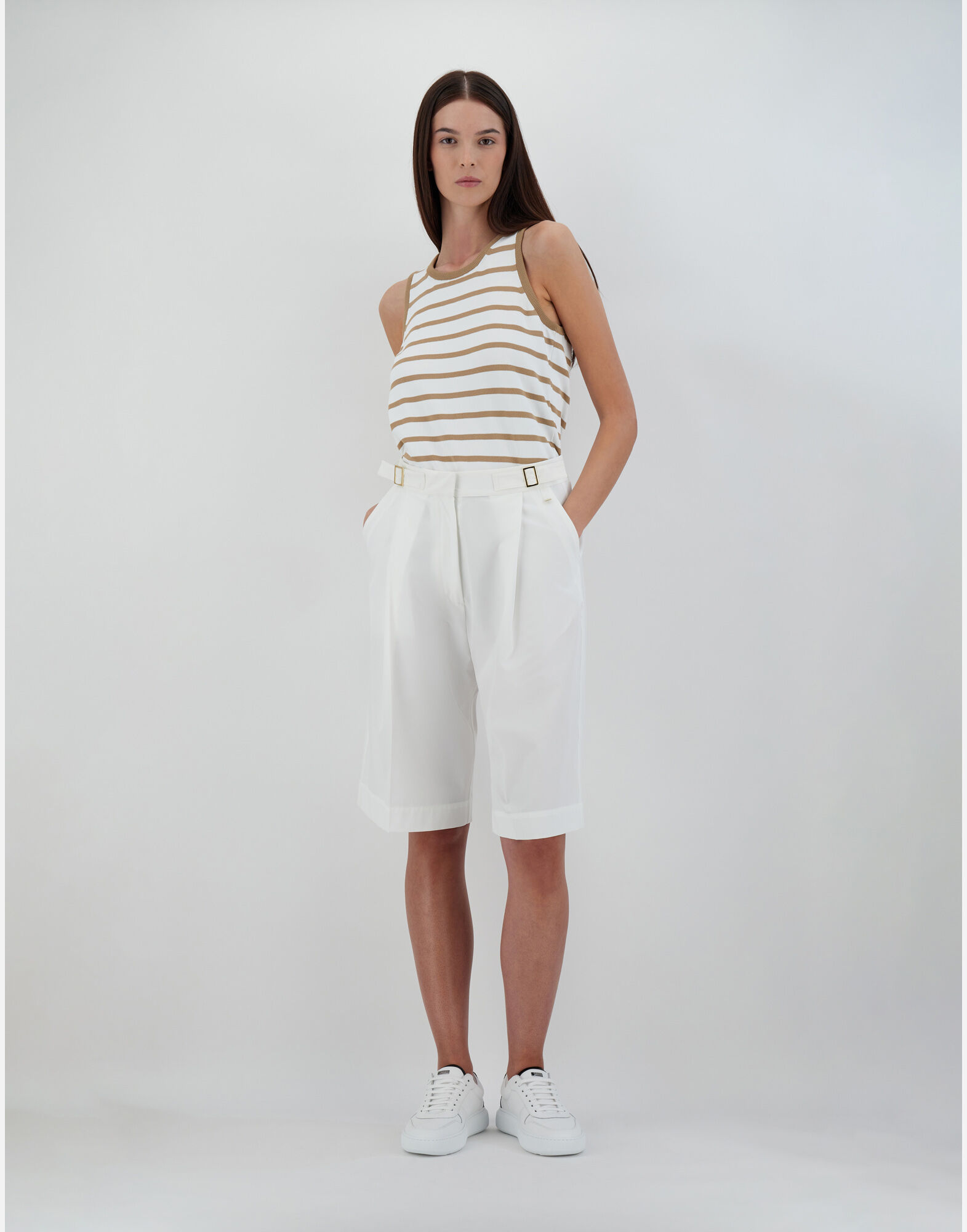 SHORT EN STRUCTURES NYLON en Blanc pour femme Herno