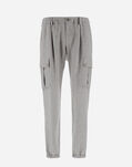 Herno RESORT TROUSERS IN NEW LINO Grey PT00012UR17105Z1985