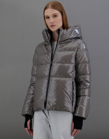 LAMINAR JACKET IN 2L GLAZED RIPSTOP in Grey for Women | Herno®