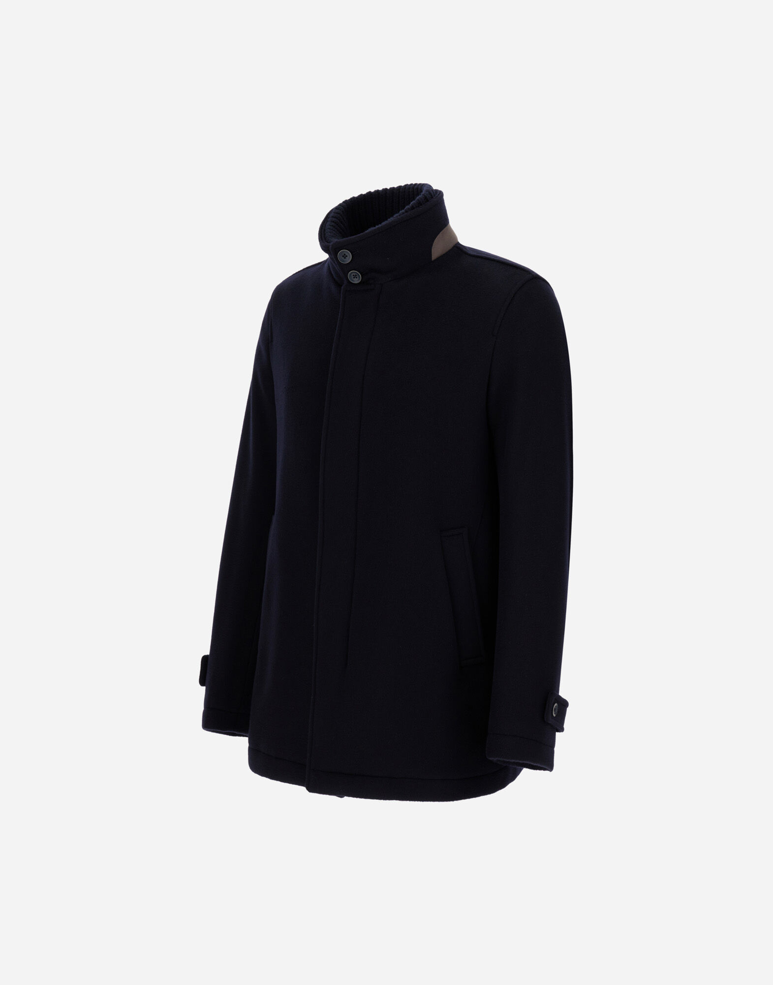 CARCOAT IN NEW CASHMERE in Navy Blue for Men Herno