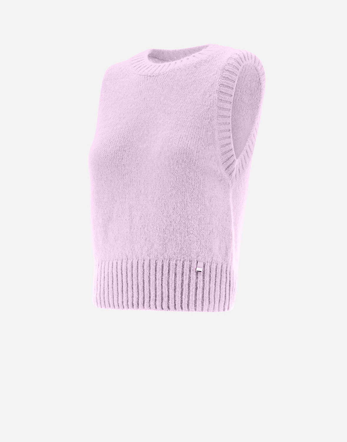 Herno Vest In Plain Alpaca Wool In Pink