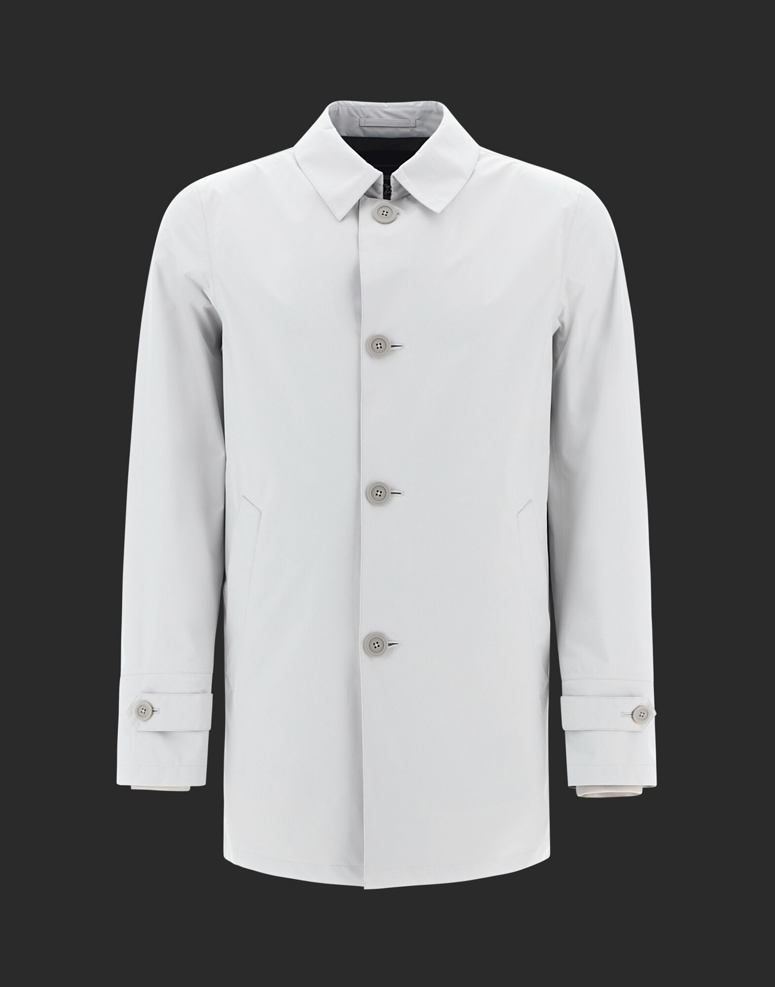 MONOPETTO CON CAPPELLO HERNO UOMO LAMINAR in White for Men Herno