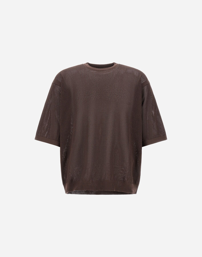 Herno T-SHIRT IN FRESH COTTON Dark Brown MG000200U721278800