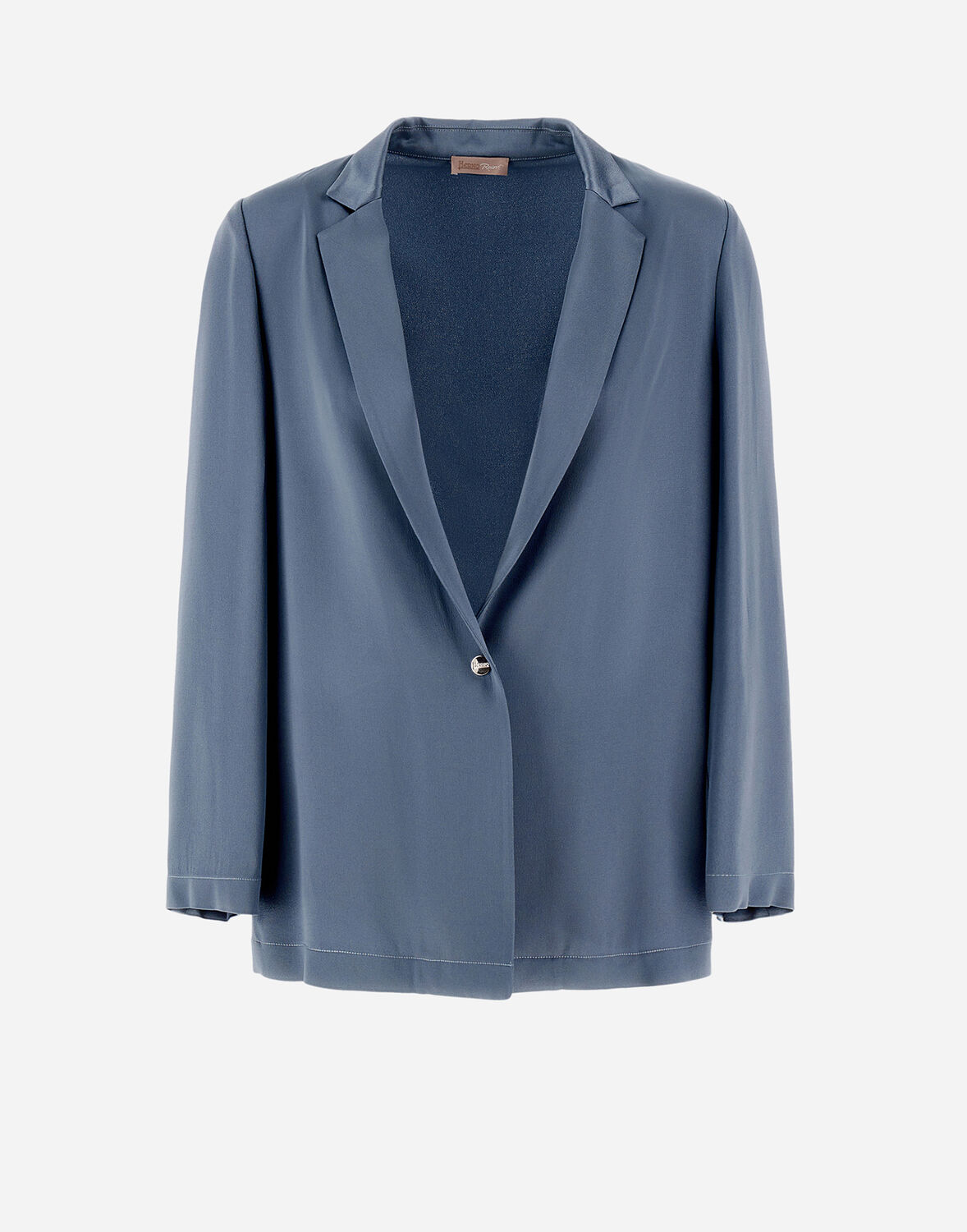 Herno サテンエフェクト Resort ブレザー In Denim