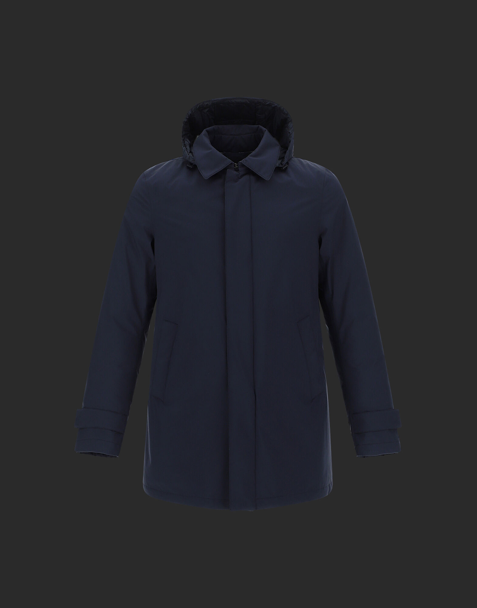 LAMINAR GORE-TEX 2LAYER CARCOAT in Blue for Men | Herno®