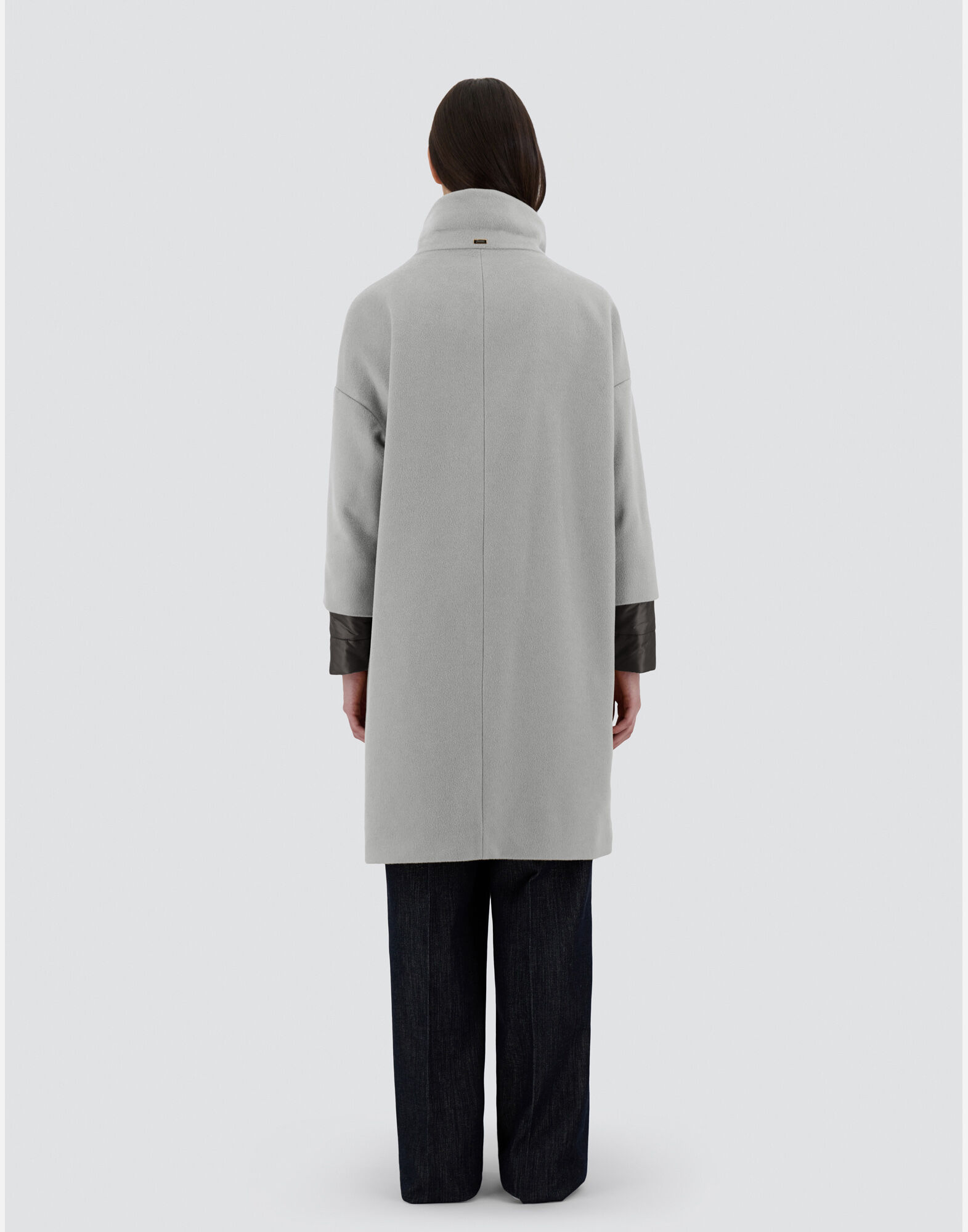 COAT IN NEW CASHMERE AND NYLON ULTRALIGHT in Grey for Women Herno