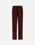 Herno TROUSERS IN MATT CREPE SATIN Bordeaux PT000176D127556705