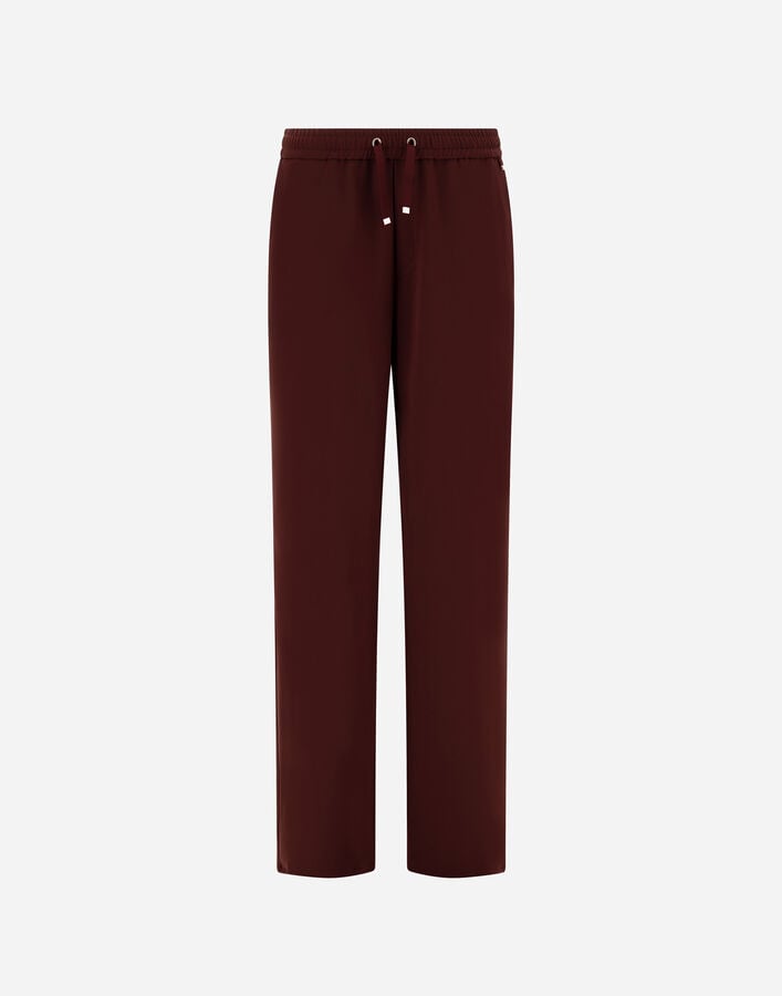 TROUSERS IN MATT CREPE SATIN Herno Herno TROUSERS IN MATT CREPE SATIN Bordeaux PT000176D127556705