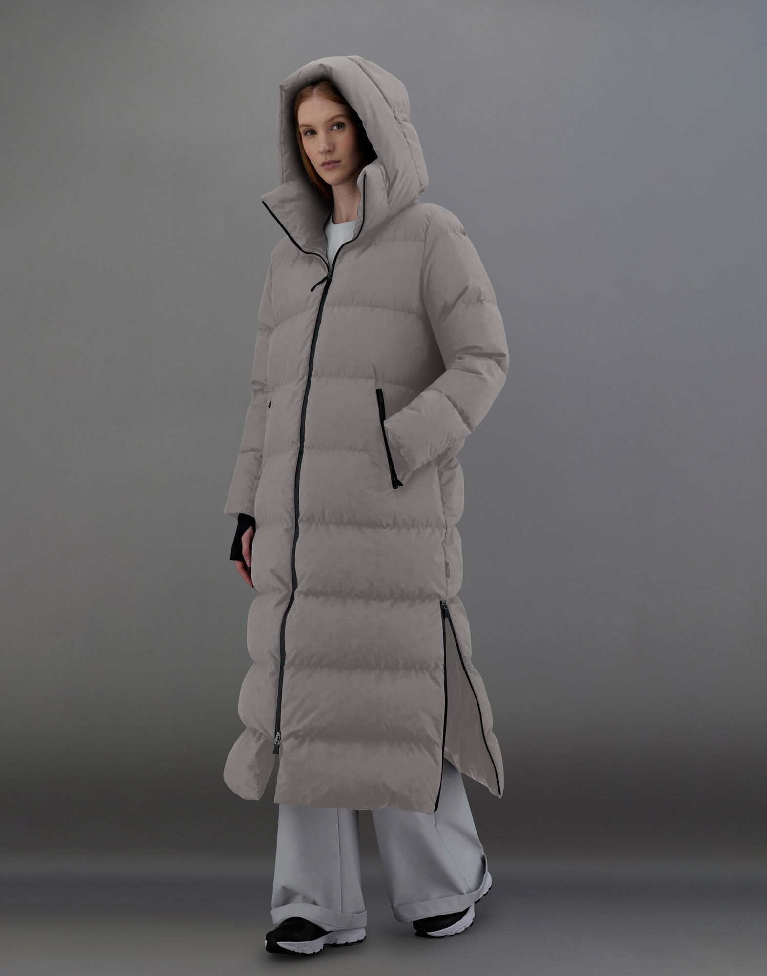 LAMINAR JACKET IN GORE-TEX INFINIUM WINDSTOPPER in Grey for Women | Herno®
