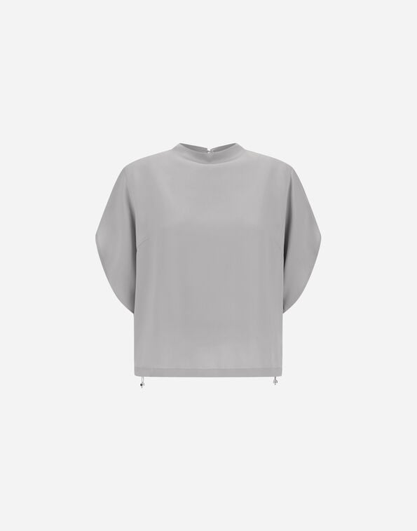 Herno SATIN RESORT TOP Pearl Grey BL00018DR127279404
