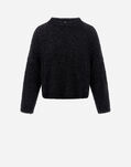 Herno FLUFFY COTTON KNIT SWEATER Black MG000131D720589300
