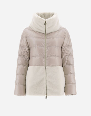 レディース PIUMINO NYLON ULTRALIGHT + LADY FAUX FUR HDM 